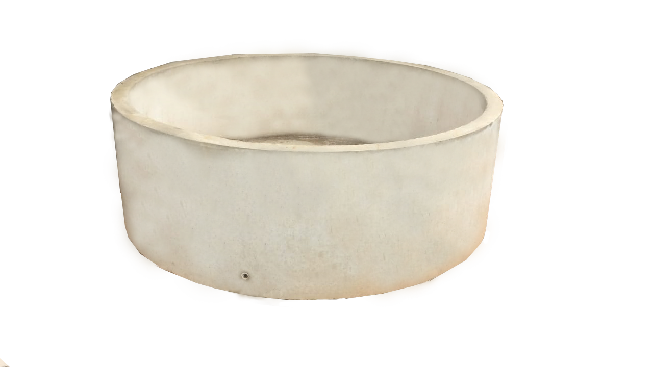 Bebedouro de concreto para gado