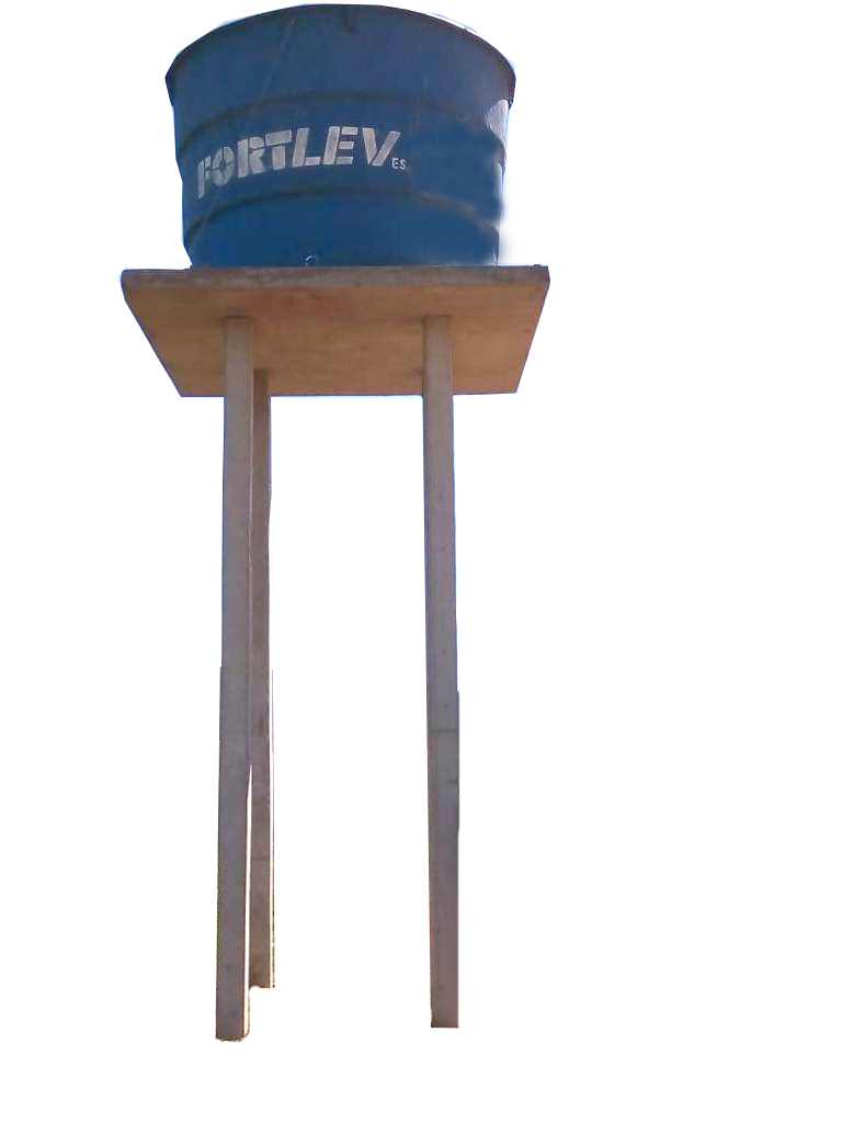 Pedestal de concreto para caixa d'água